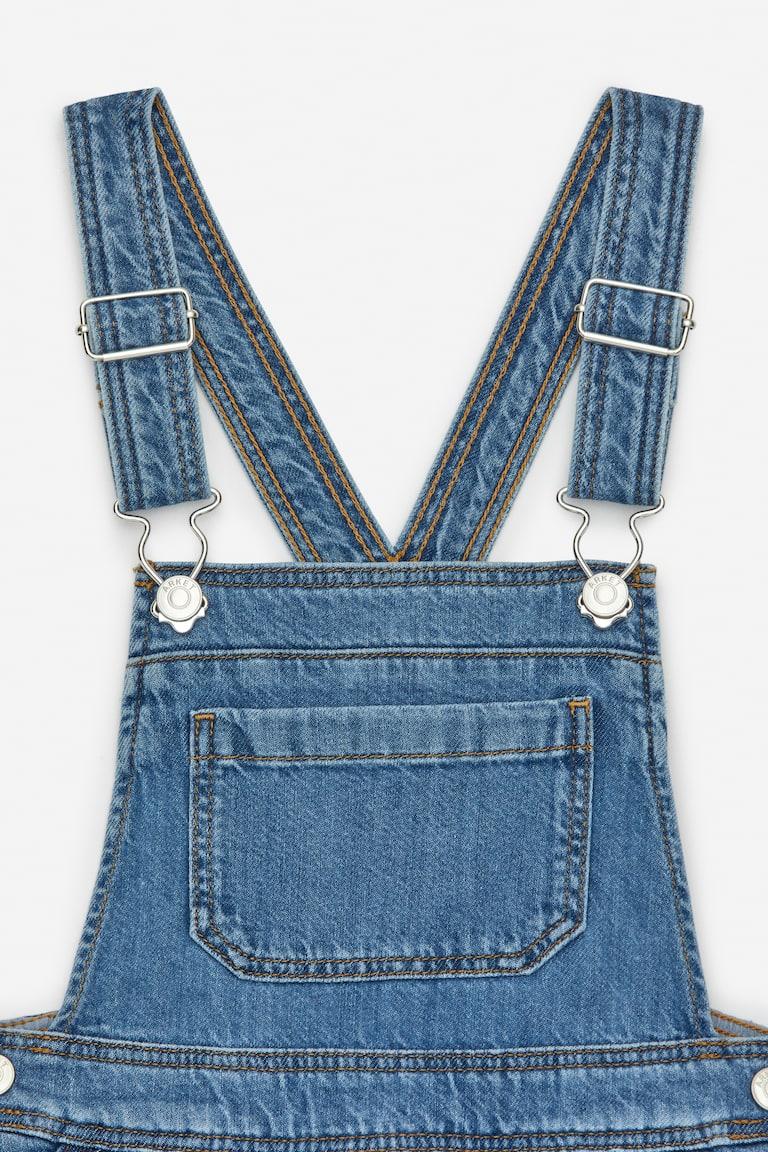 H&M Vestido Tipo Peto - Rojo/blanco - NIÑOS