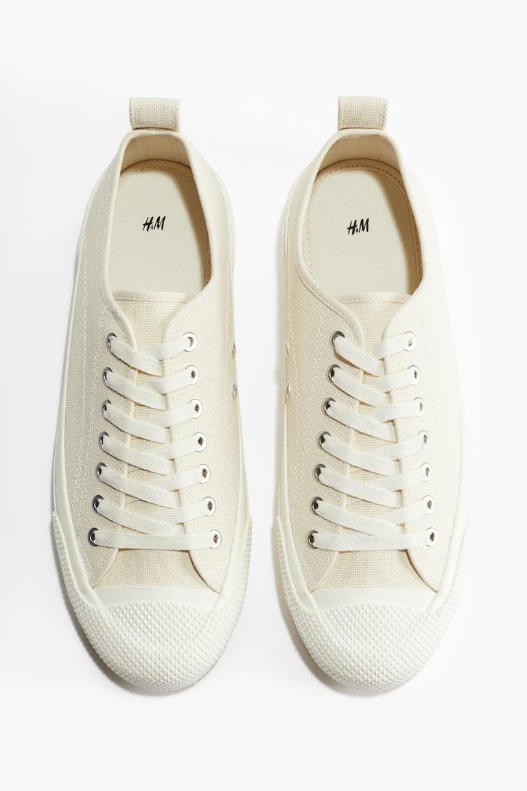 H&M Zapatillas Deportivas De Lona - Crema - HOMBRE