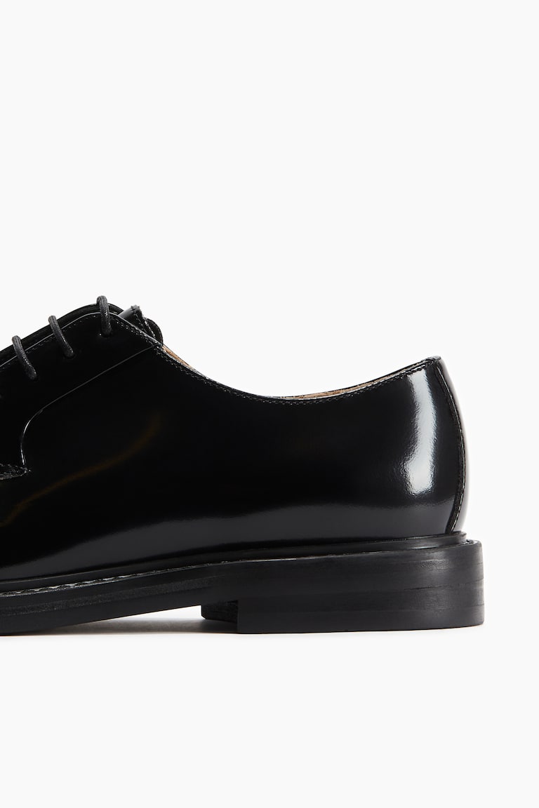 H&M Zapatos Derby De Piel - Negro - HOMBRE