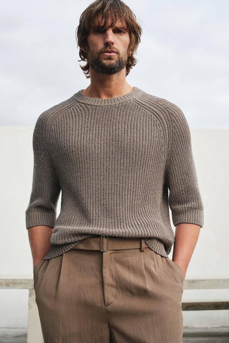 H&M Jersey de manga corta Regular Fit - Gris oscuro - HOMBRE