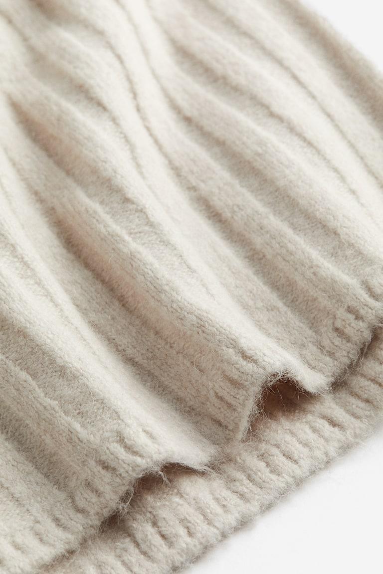 H&M Jersey En Punto De Canalé - Negro/Rayas Crema - MUJER