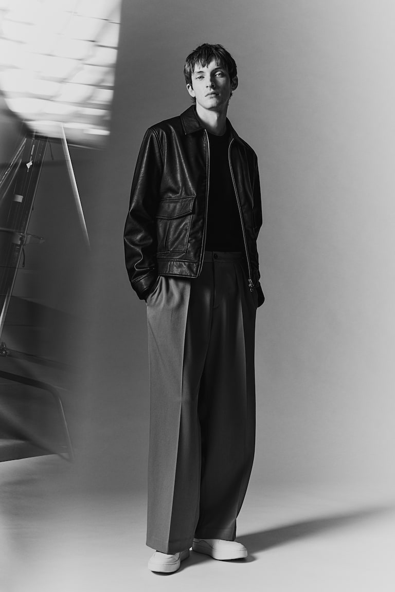 H&M Jersey En Punto Fino Slim Fit - Beige Oscuro - HOMBRE