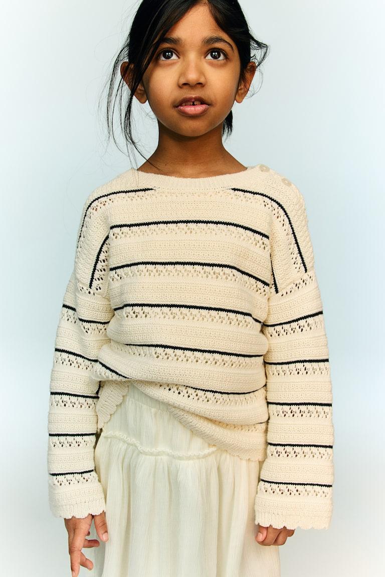 H&M Jersey en punto pointelle de algodón - Azul - NIÑOS
