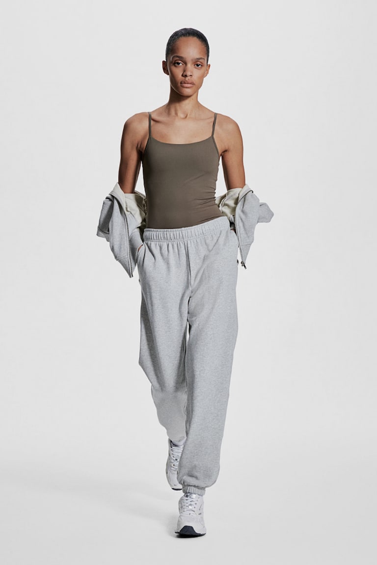 H&M Joggers de deporte con DryMove™ - Gris claro jaspeado - MUJER