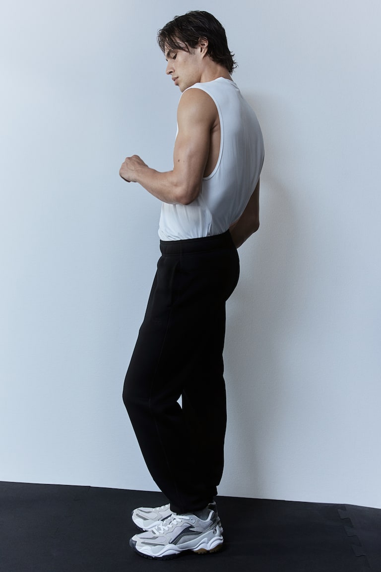 H&M Joggers De Deporte Regular Fit - Gris Claro Jaspeado - HOMBRE