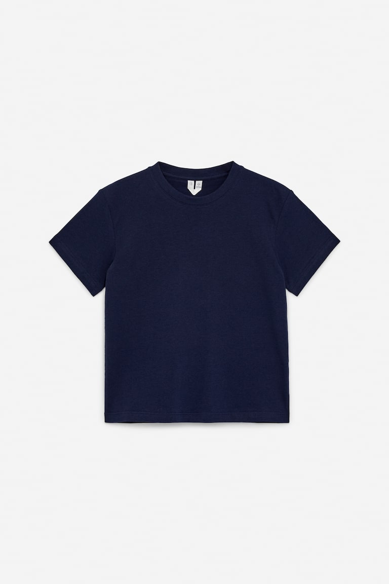 H&M Juego De 3 Camisetas Con Cuello Redondo - Blanco Roto/azul/verde - NIÑOS