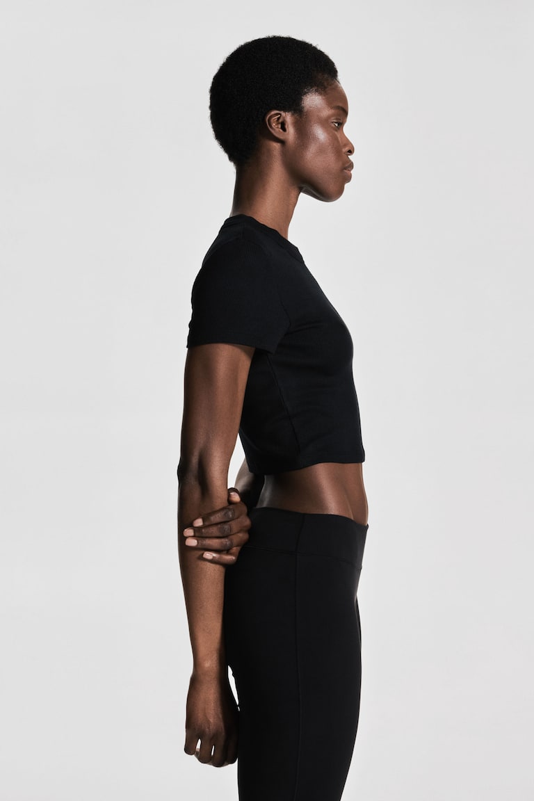 H&M Leggings De Deporte De Talle Bajo Con SoftMove™ - Negro - MUJER