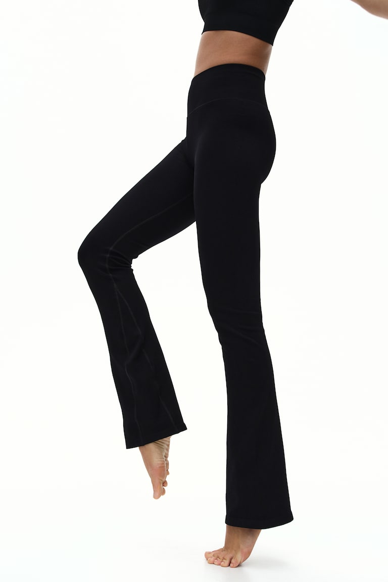 H&M Leggings De Deporte Seamless En DryMove™ - Beige Claro - MUJER