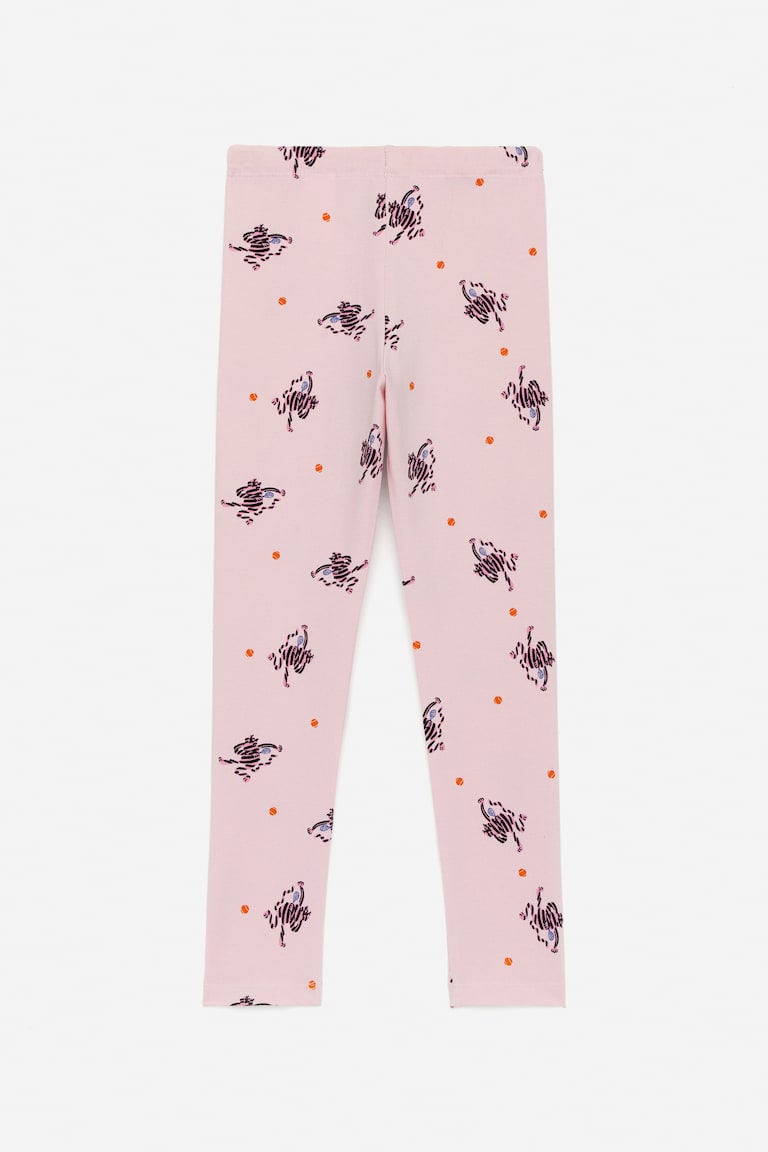 H&M Leggings De Punto Estampados - Gris Jaspeado - NIÑOS