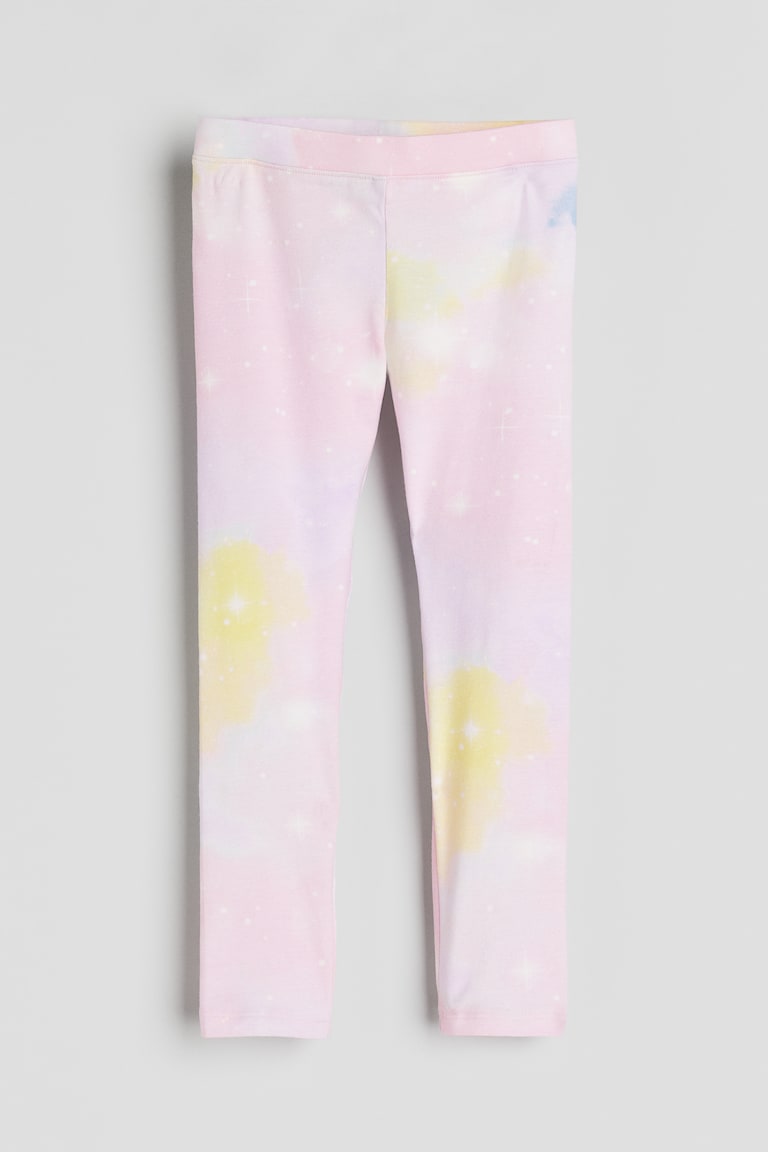 H&M Leggings en punto estampado - Amarillo claro/Conejos - NIÑOS