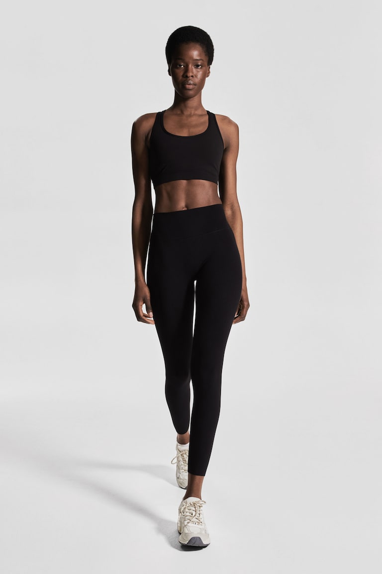 H&M Leggings tobilleros de deporte con SoftMove™ - Negro - MUJER