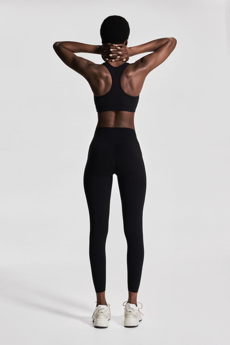 H&M Leggings Tobilleros De Deporte Con SoftMove™ - Verde Caqui - MUJER