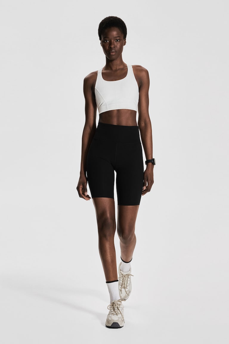 H&M Mallas Cortas De Correr Con ShapeMove™ - Negro - MUJER