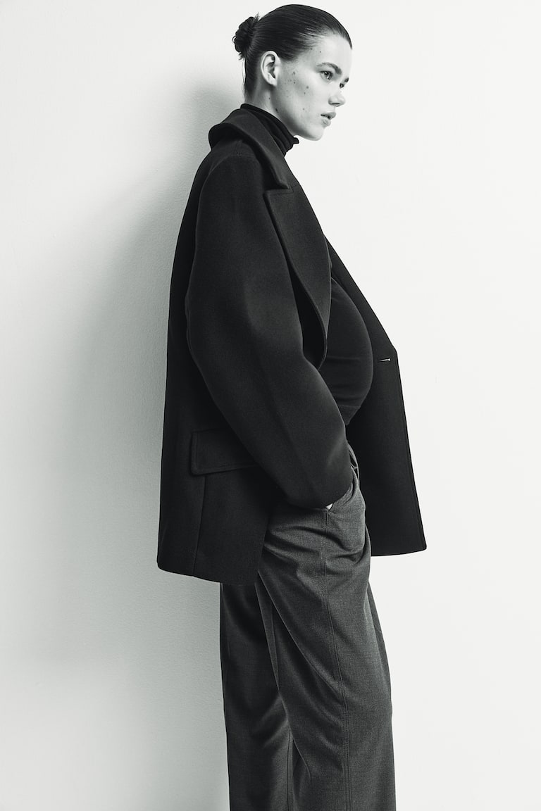 H&M MAMA Before & After Drawstring Trousers - Gris Oscuro - MUJER