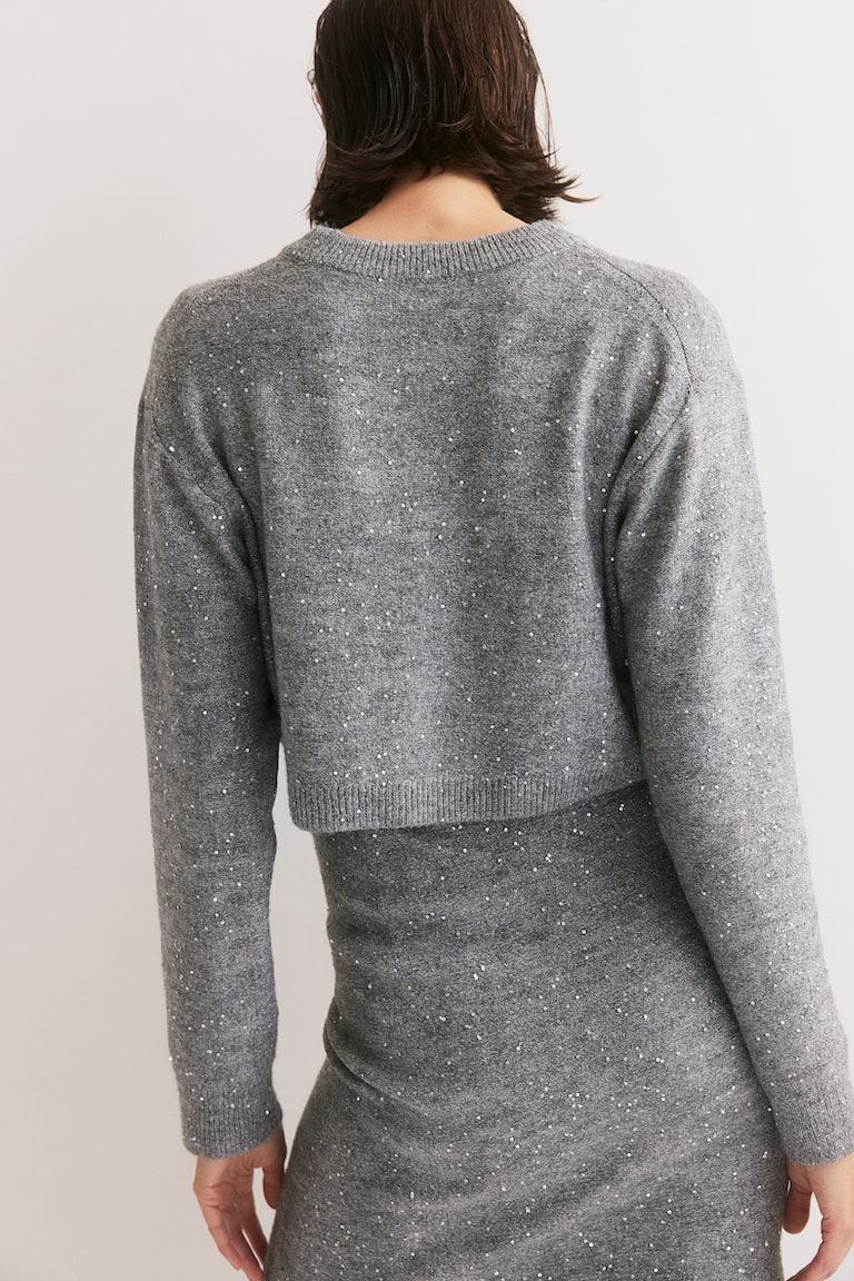 H&M MAMA Conjunto De 2 Piezas Con Detalles Decorativos - Gris Jaspeado - MUJER