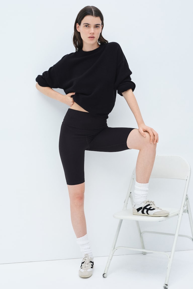 H&M MAMA Mallas Ciclistas De Deporte Before & After - Negro - MUJER