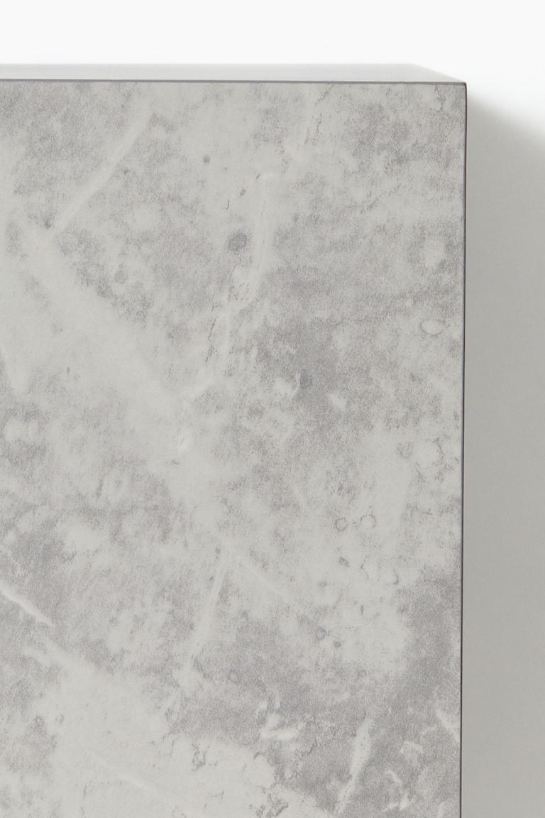 H&M Mesa De Centro Con Diseño Cúbico - Gris/Marmóreo - HOME