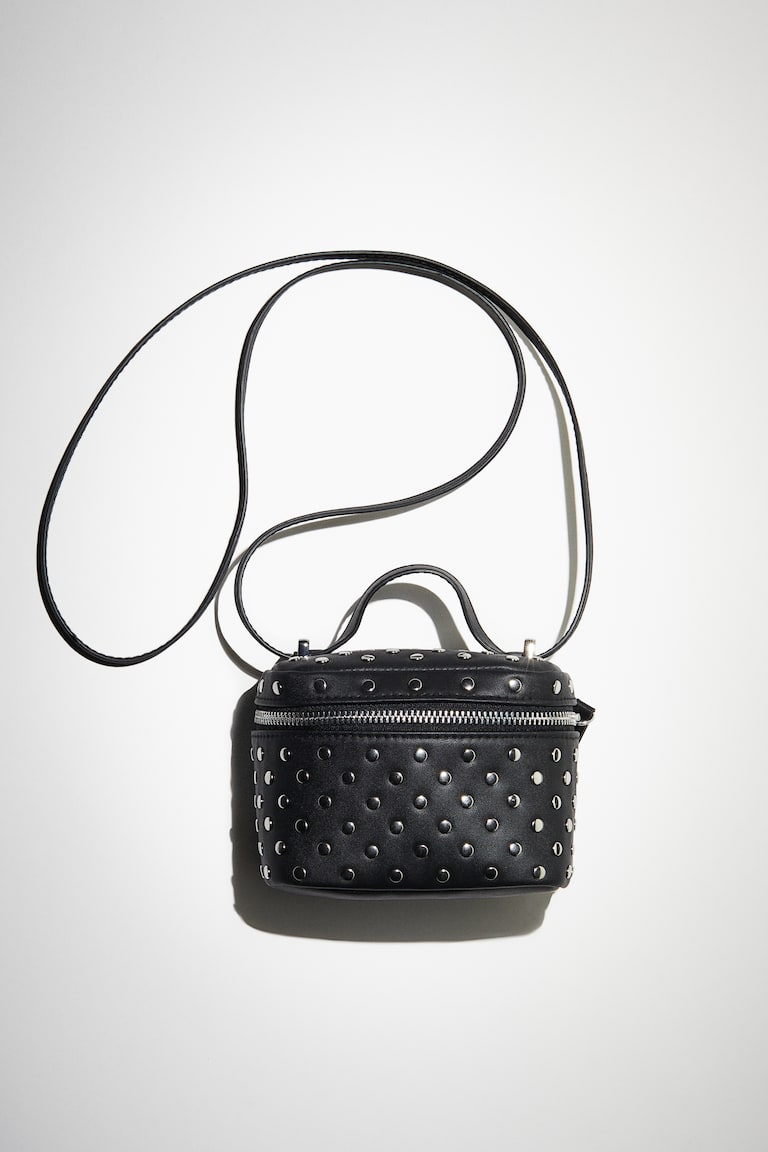 H&M Neceser con detalles decorativos - Negro/Plateado - MUJER