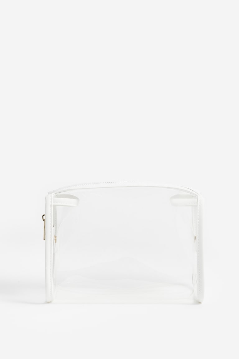 H&M Neceser De Maquillaje Transparente - Transparente/Azul Denim Oscuro - Beauty All