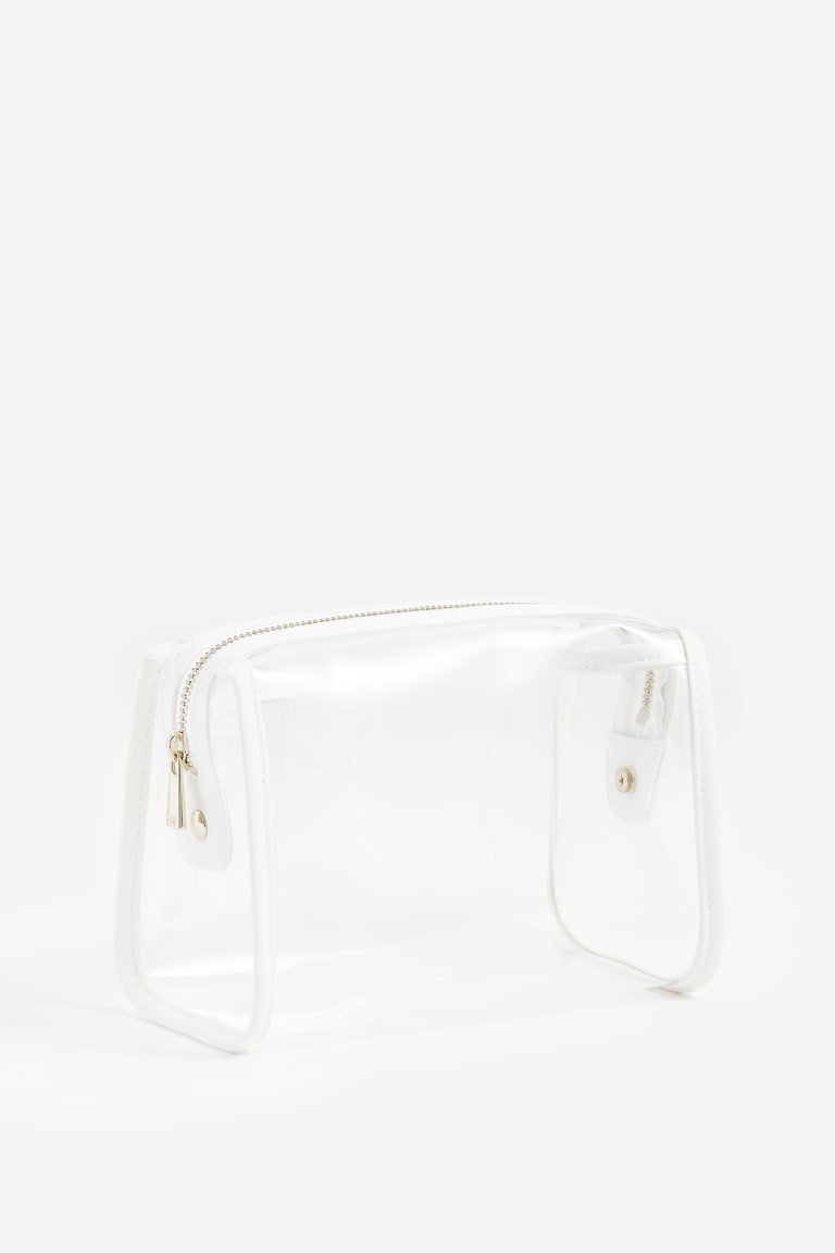 H&M Neceser de maquillaje transparente - Verde empolvado/Transparente - Beauty all