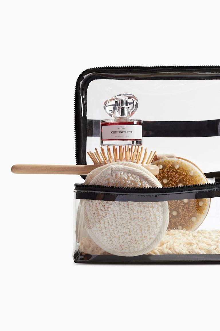 H&M Neceser Grande De Dos Pisos - Rosa/Transparente - Beauty All