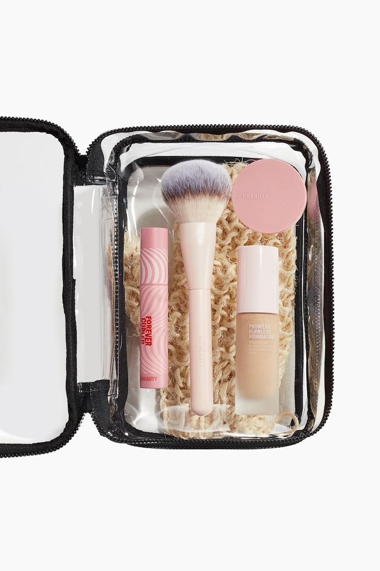 H&M Neceser Grande De Dos Pisos - Rosa/Transparente - Beauty All