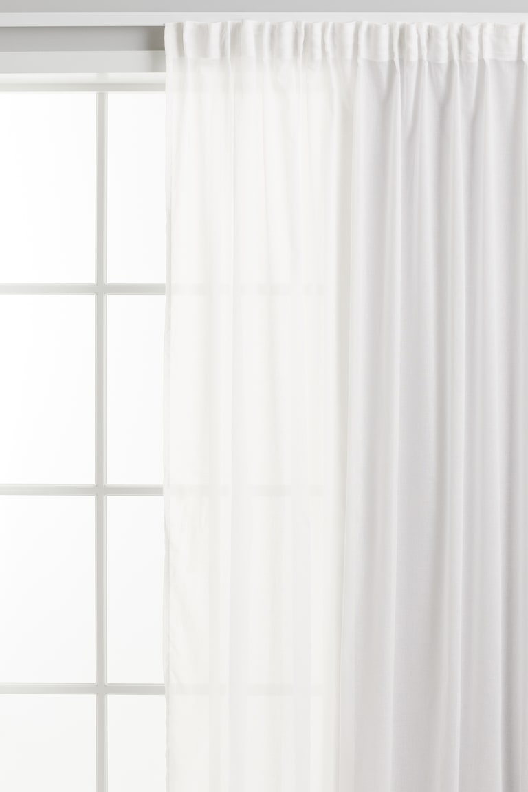 H&M Pack De 1 Panel De Cortina Ancho - Rosa Empolvado - HOME