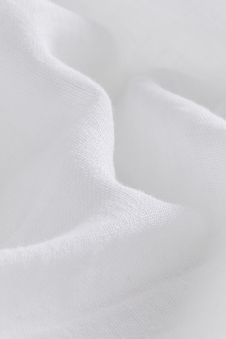H&M Pack De 2 Paneles De Cortina En Mezcla De Lino - Blanco - HOME