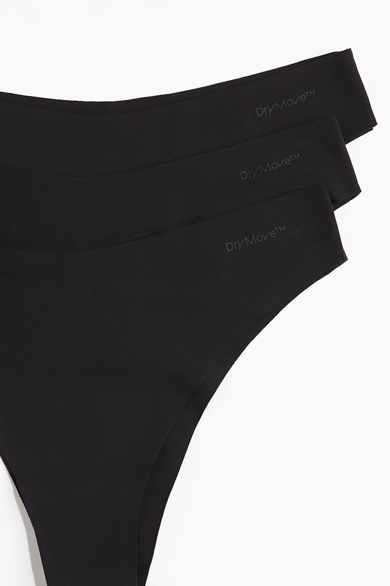 H&M Pack De 3 Bragas De Deporte Brazilian Con DryMove™ - Rosa - MUJER