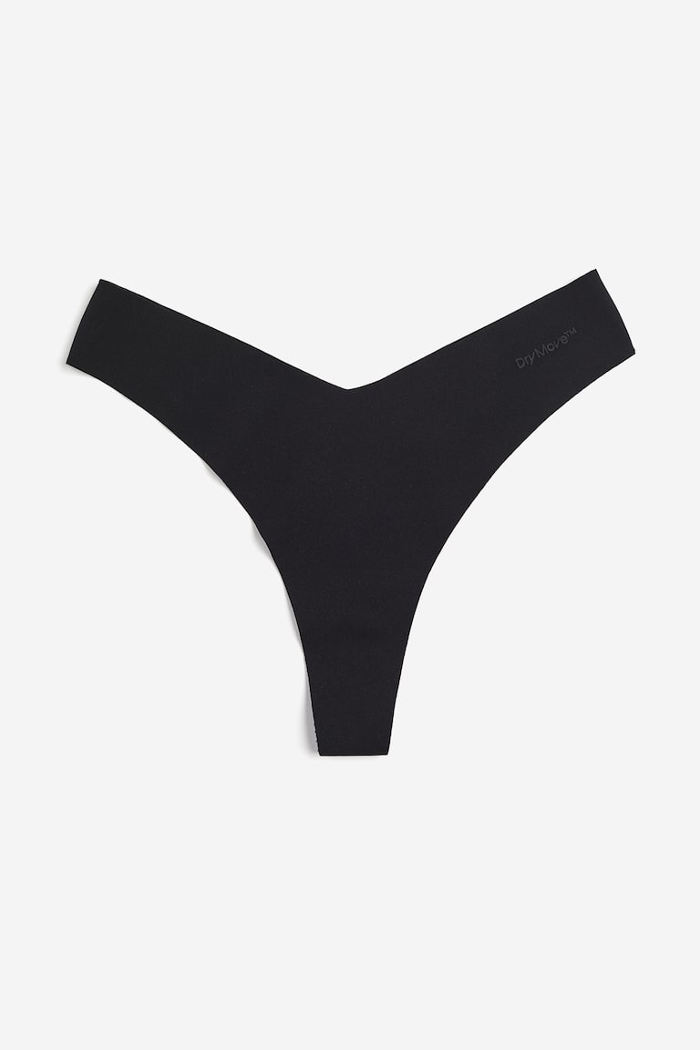 H&M Pack de 3 bragas thong de deporte con DryMove™ - Beige/Marrón/Marrón oscuro - MUJER