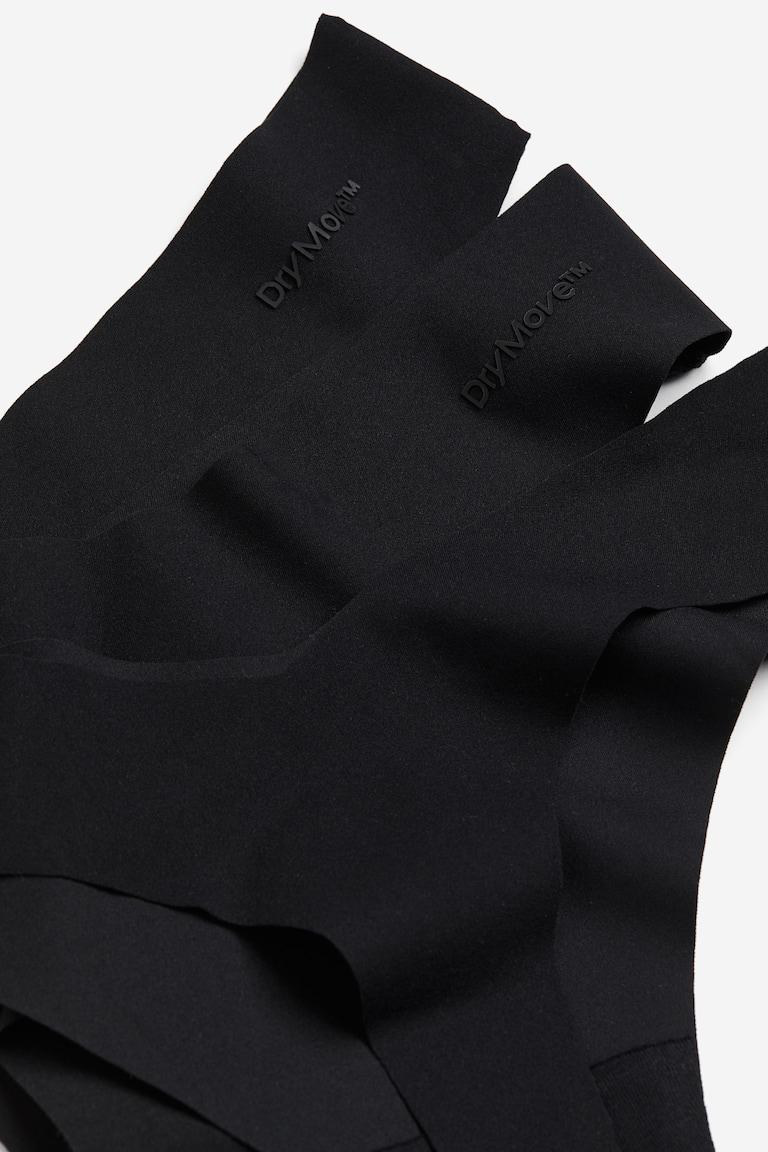 H&M Pack De 3 Bragas Thong De Deporte Con DryMove™ - Negro - MUJER