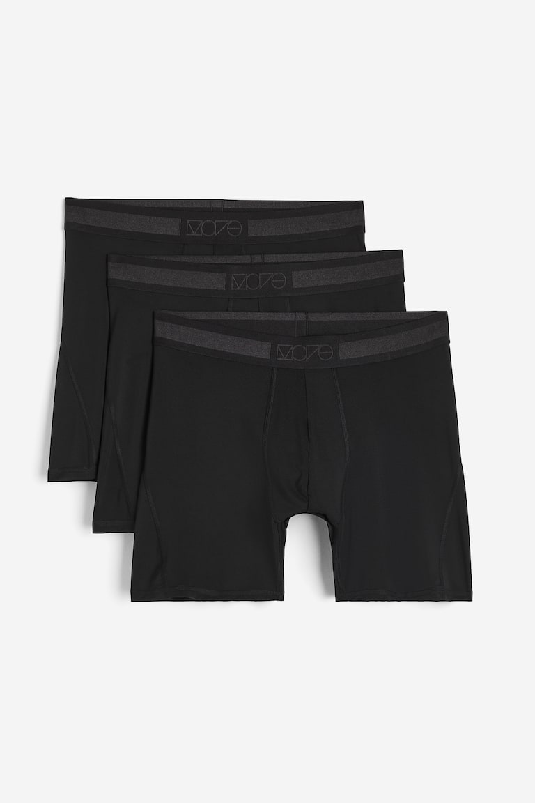 H&M Pack de 3 calzoncillos de deporte con DryMove™ - Gris/Azul/Negro - HOMBRE