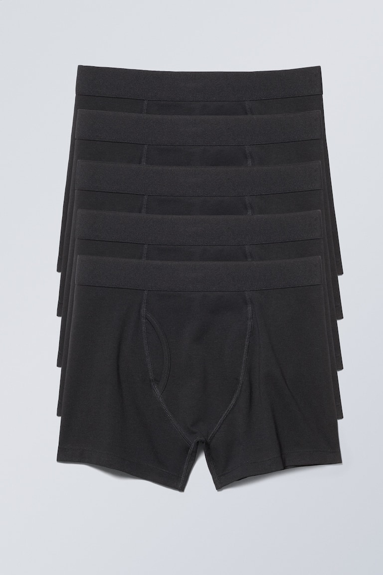 H&M Pack de 5 calzoncillos boxer - Negro Verde Blanco - HOMBRE