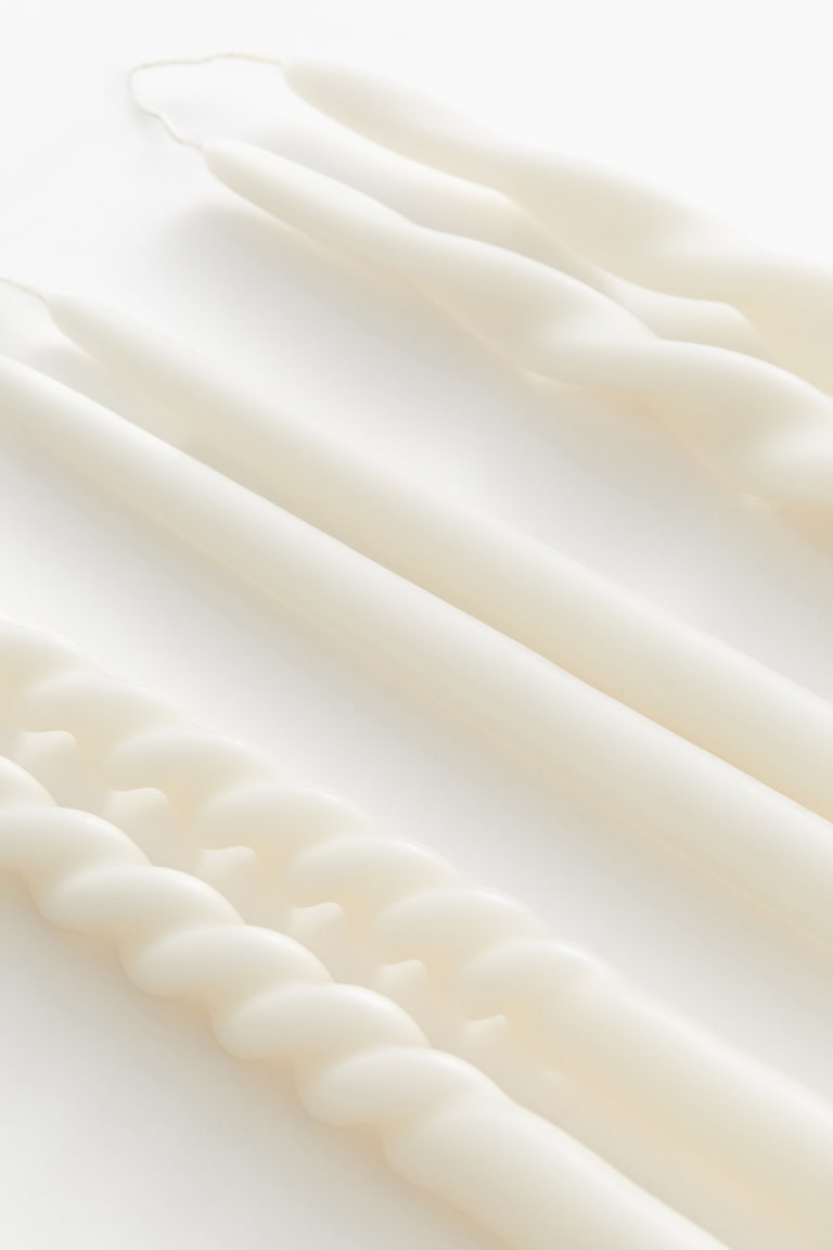 H&M Pack De 6 Velas Cónicas - Beige Grisáceo Claro - HOME