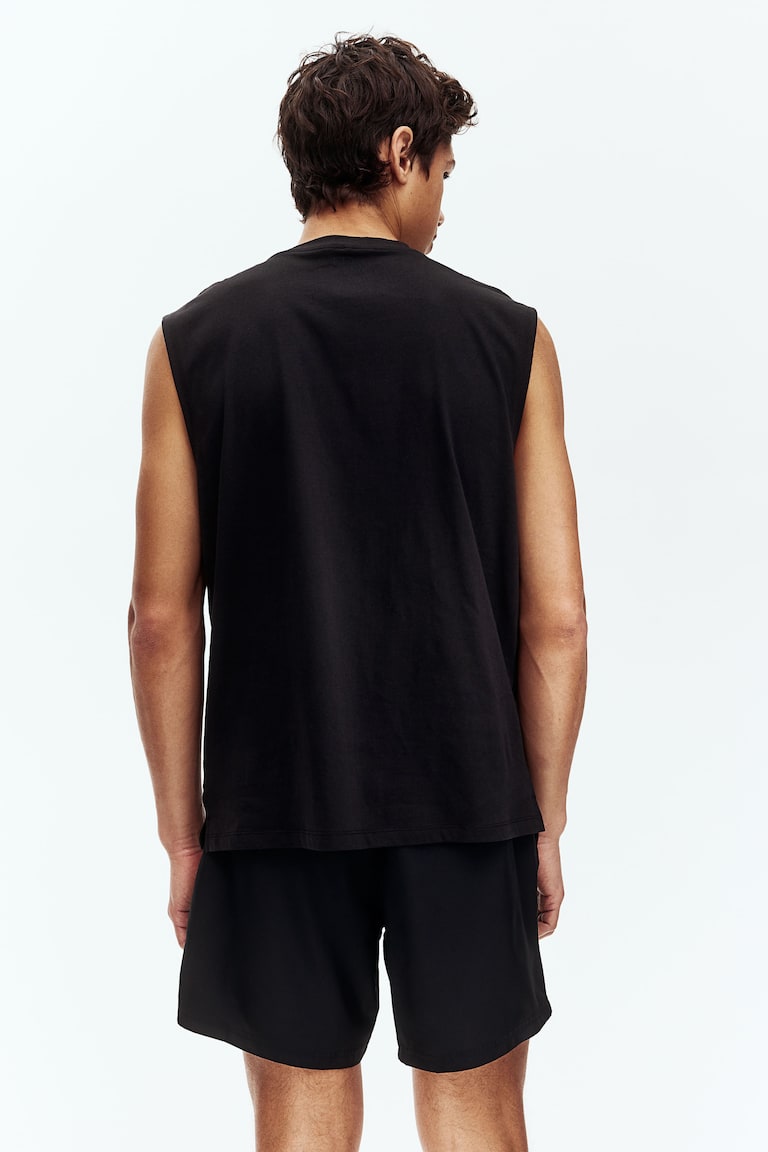 H&M Pantalón Corto A Media Pierna Con DryMove™ - Negro - HOMBRE