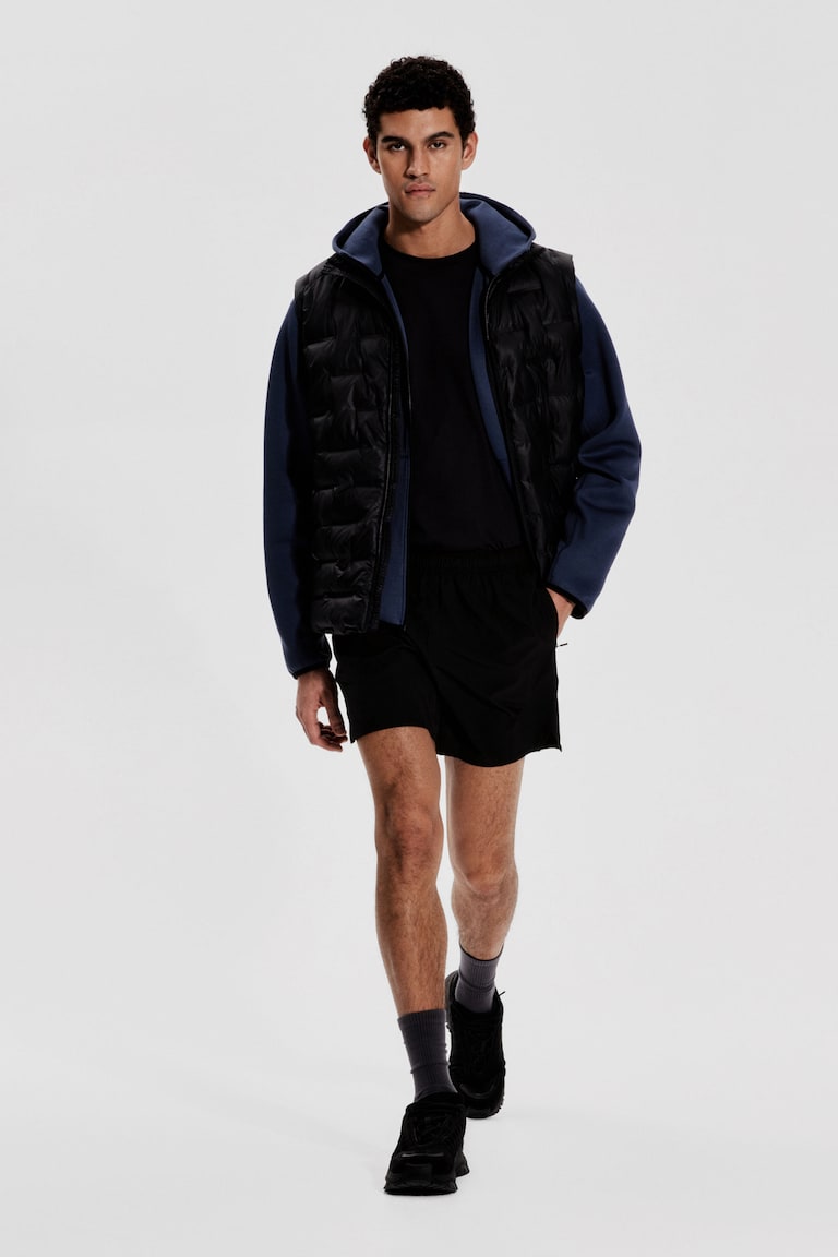 H&M Pantalón Corto De Correr Con DryMove™ - Gris Oscuro - HOMBRE