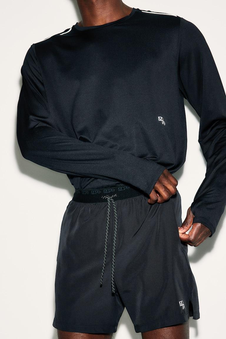 H&M Pantalón Corto De Correr En DryMove™ - Negro - HOMBRE