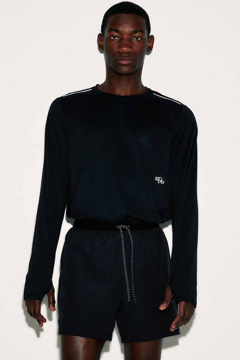 H&M Pantalón corto de correr en DryMove™ - Negro - HOMBRE