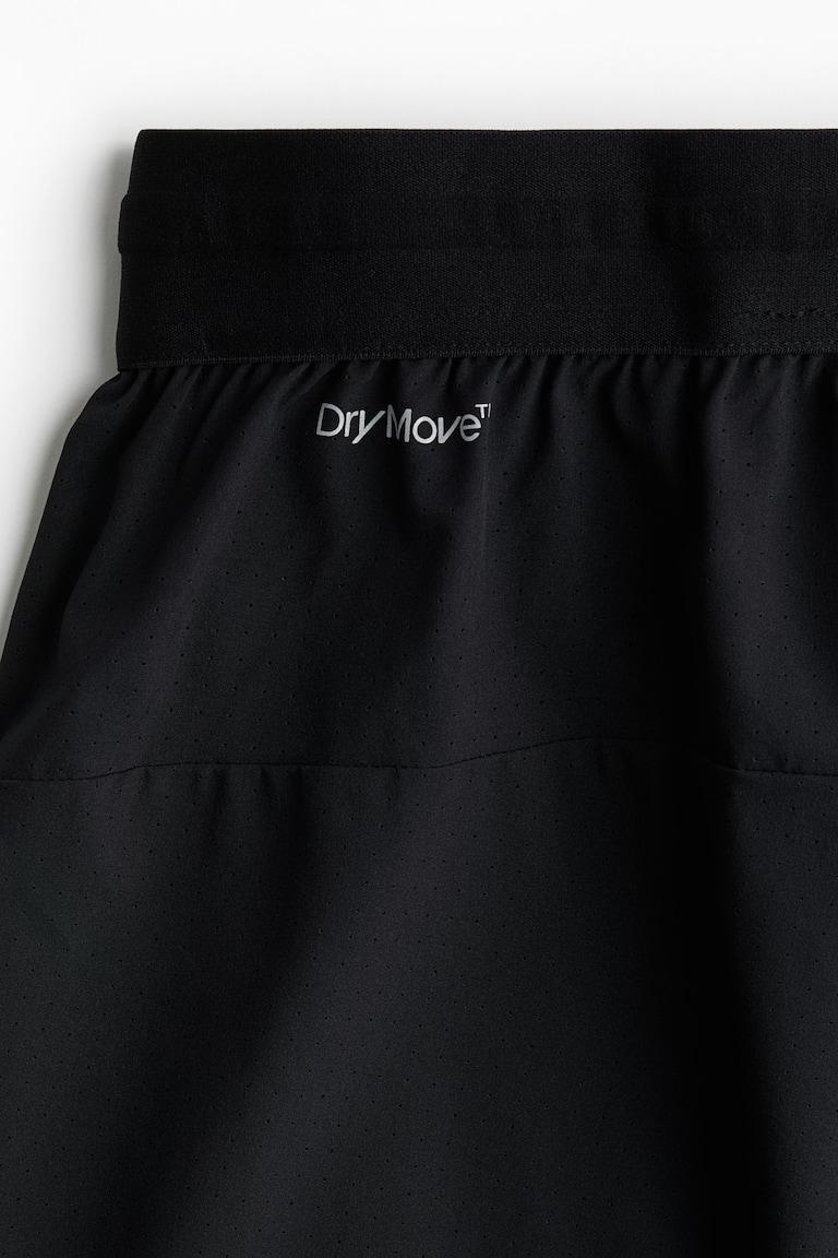 H&M Pantalón Corto De Doble Capa En DryMove™ - Negro - HOMBRE