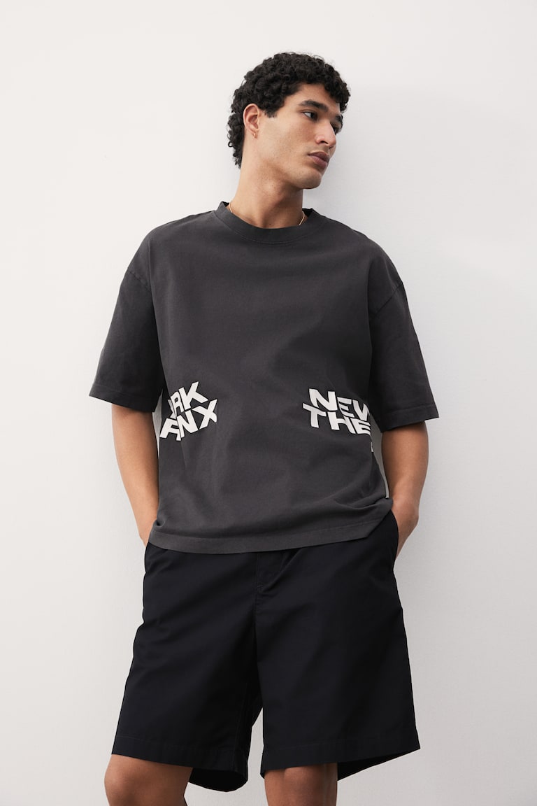 H&M Pantalón Corto De Lona Regular Fit - Verde Salvia - HOMBRE