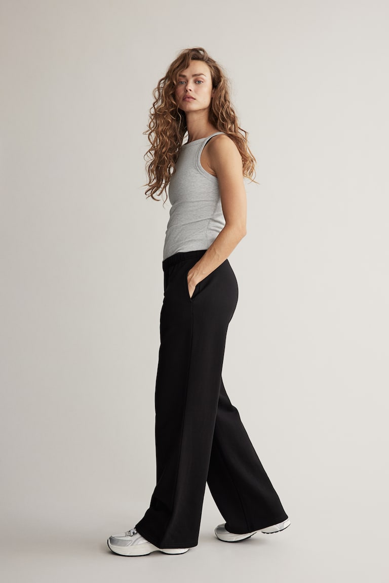 H&M Pantalón de chándal en DryMove™ - Gris jaspeado - MUJER
