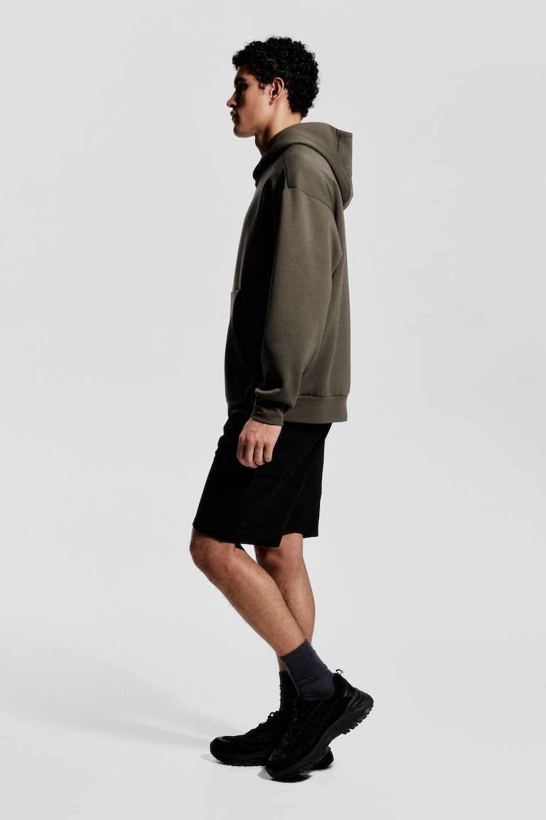 H&M Pantalón De Deporte Estilo Cargo A La Rodilla - Negro - HOMBRE