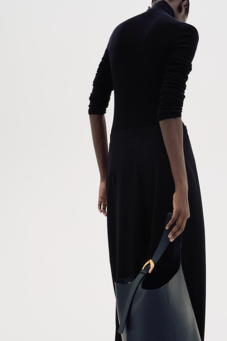 H&M Pantalón Sastre Con Hebilla Decorativa - Gris Oscuro - MUJER