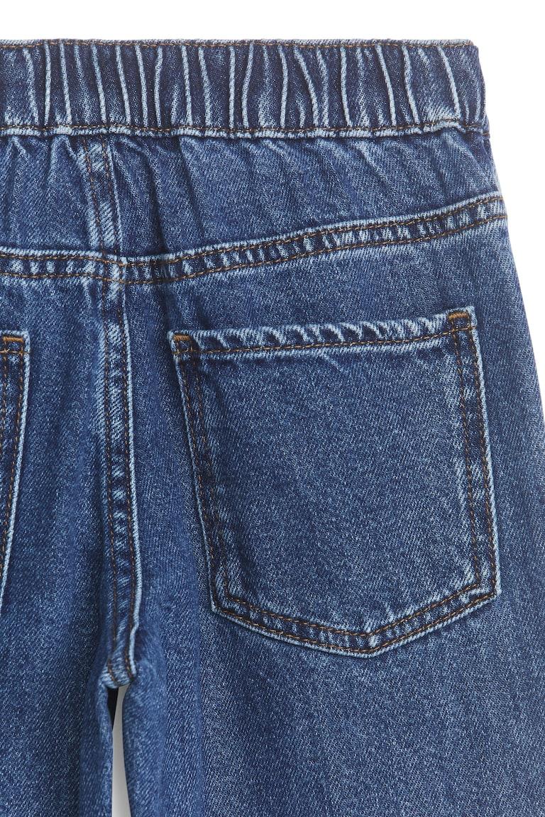 H&M Pantalones Denim De Cintura Elástica - Azul Claro - NIÑOS