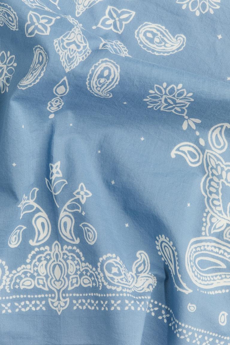 H&M Pañuelo Estampado - Azul Claro/Estampado Paisley - HOMBRE