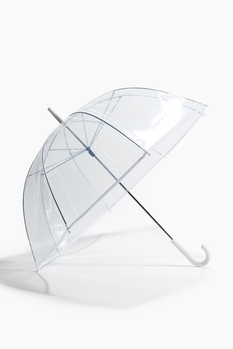 H&M Paraguas Transparente - Transparente/Blanco - MUJER