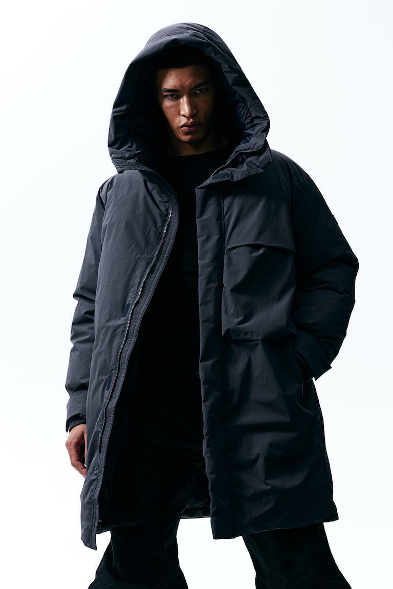 H&M Parka Acolchada En ThermoMove™ Regular Fit - Azul Oscuro - HOMBRE