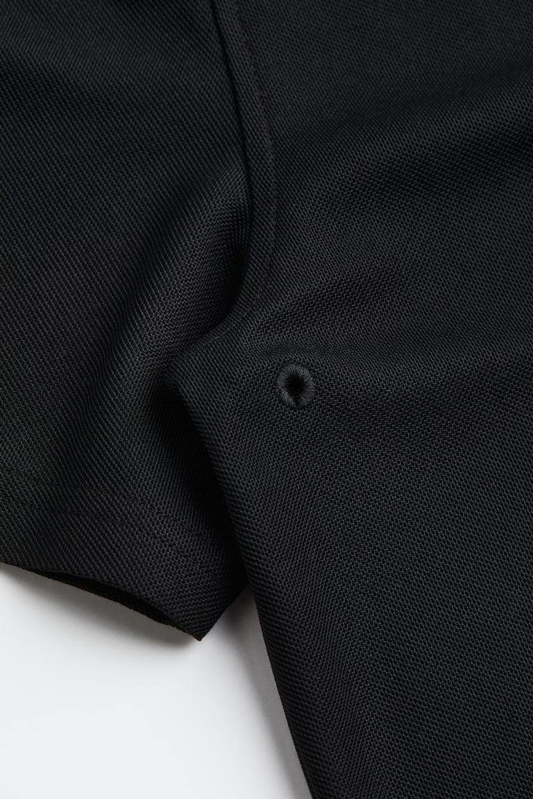 H&M Polo De Deporte De Piqué Regular Fit - Azul Marino - HOMBRE