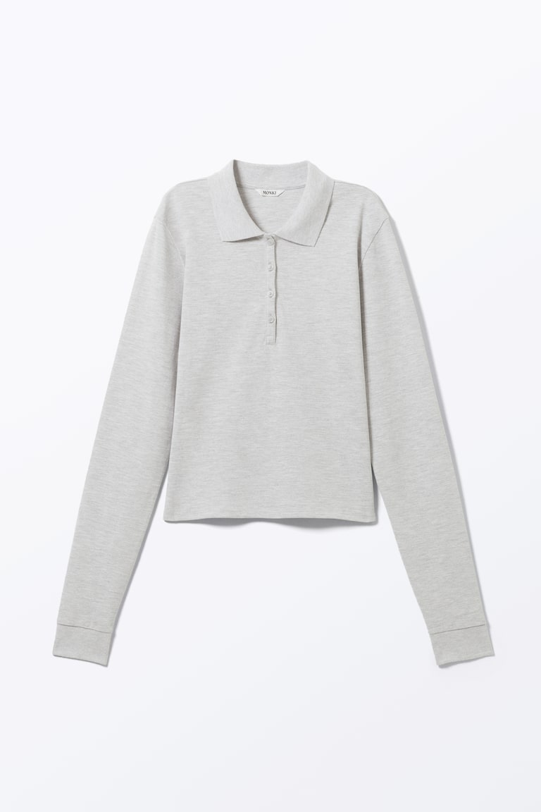 H&M Polo De Manga Larga - Rayas Azules Y Negras - MUJER