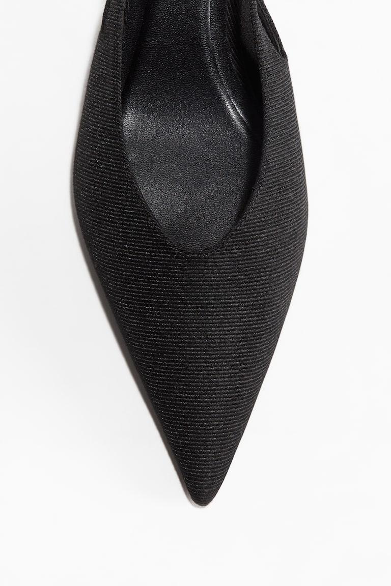 H&M Salones Destalonados Con Puntera Fina - Negro - MUJER